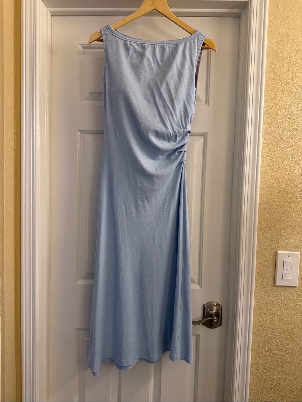 OGL Elegant Boatneck Tucked Fit-and-Flare Midi Bra Dress size Medium